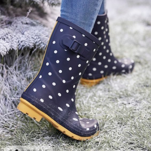 Joules Shoes Joules Molly Printed Mid Height Rain Boots Poshmark